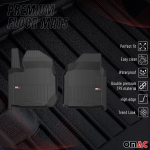 Chevrolet Silverado 3500 Floor Mat - Omac - Premium TPE - Black - 2019
